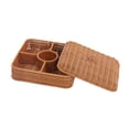 thumbnail image 4 of Cesta de almacenamiento Cesta de frutas secas, bandeja de servicio práctico y versátil que servicio, cesta de picnic para restaurante de dormitorio Cuadrado, 4 of 8