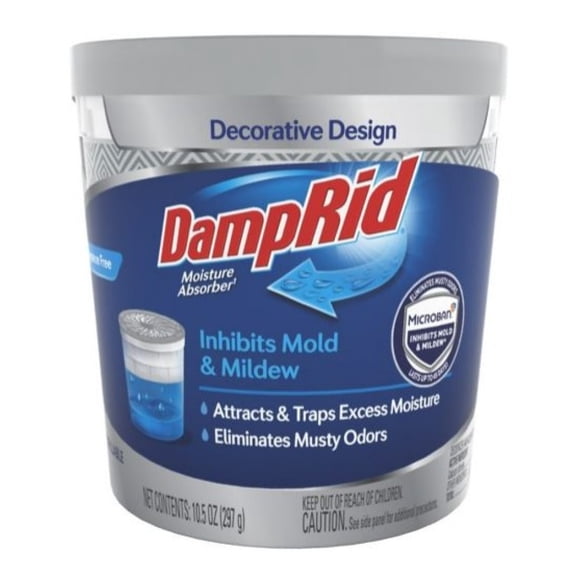 DampRid FG01FFESB Refillable Moisture Absorber Cup, Fragrance-Free 10.5 oz.
