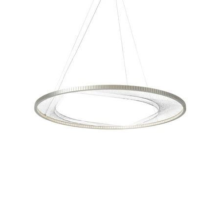 LBL Lighting LBL Interlace 45 Satin Nickel LED Suspension - Silver