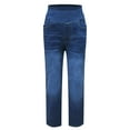 thumbnail image 5 of YDFCWXW Jeans for Woman High Waisted Baggy Boyfriend Jean Stretchy Wide Leg Denim Pants Lightweight Fashion Y2K Clothes (Blue, XL）, 5 of 5