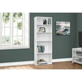 thumbnail image 4 of Monarch Specialties Bookshelf, Bookcase, 6 Tier, 72"h, Office, Bedroom, Laminate, White, Transitional, 4 of 5