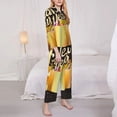 thumbnail image 3 of Fotbe Happy New Year 2025 C Pattern Long Sleeve Pajama Set for Women,Sleepwear Set,2-piece Loungewear Set,Soft PJs Comfy Nightwear with Pockets -X-Large, 3 of 7