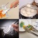 thumbnail image 4 of Pinzas de cocina, pinzas multifunción de acero inoxidable para alimentos para panadería, barbacoa, cocina, juego de cocina, pinzas plateadas (3 piezas), 4 of 8