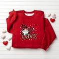 thumbnail image 5 of ATOGUTA Valentine's Day Sweatshirt Girl Boys Kids Long Sleeve Tees Love Heart Kids Tops Outfit Size 1T-13, Red, 5 of 5