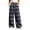 Black, variant on Idoravan Womens Plaid Pants Wide Leg Women's Elastic Waist Straight Casual Wide Leg Pants Daily Wear Outfit Pants Womens Loose Pants Casual
