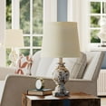 thumbnail image 2 of Bestier 19" Resin Table Lamps Set of 2 Bedside Desk Lamp Linen Beige Fabric Shade for Living Room Bedroom, 2 of 7