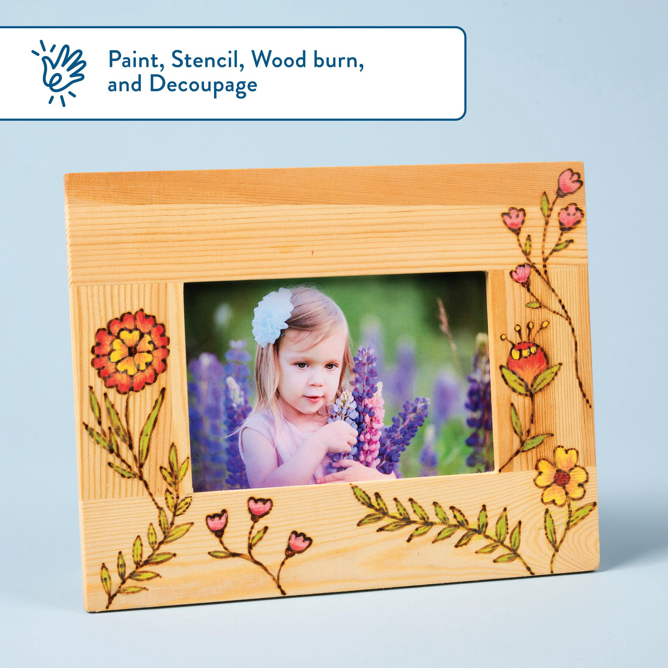Hello Hobby Wood Frame, 5" x 7"