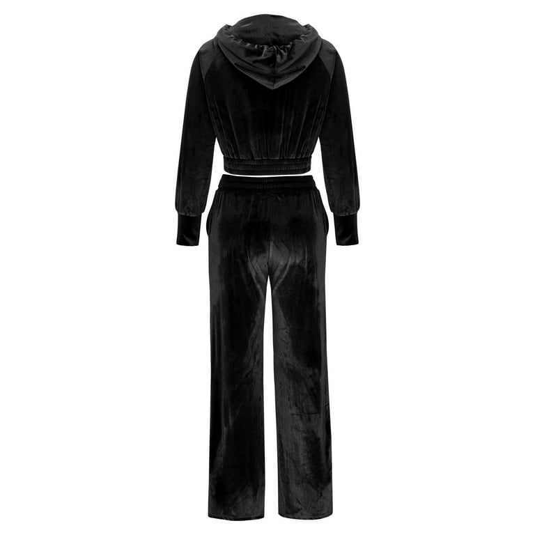 Aboser Womens Velour Sweatsuit Set 2 Piece Track Suit
