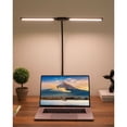 thumbnail image 6 of Dual-Head LED Desk Lamp with Clamp, Rotatable Head Broad Even Lighting, Clip-On Light for L-Shaped Desk Multi-Monitor Workstation Office, 6 of 7