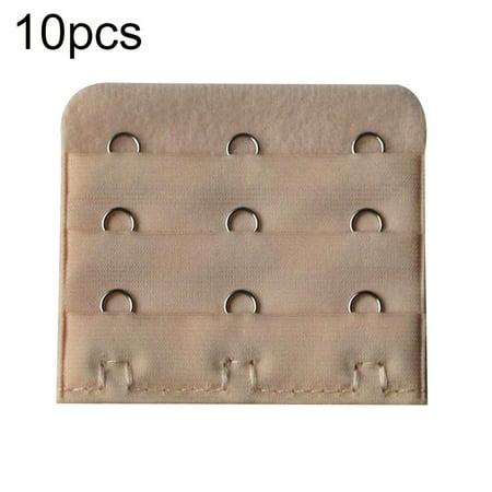 

NLAGER Bra Extender 10Pcs 3-Row 3-Hook Universal Women Bra Extender Clasp Strap Extension Band Set