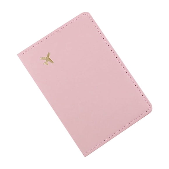 Porte-couvercles de Passeport de Mariée Portefeuille de Voyage pour Étui Passeport et CDC Vaccination Cuir PU Rangement Carte de Crédit Rose