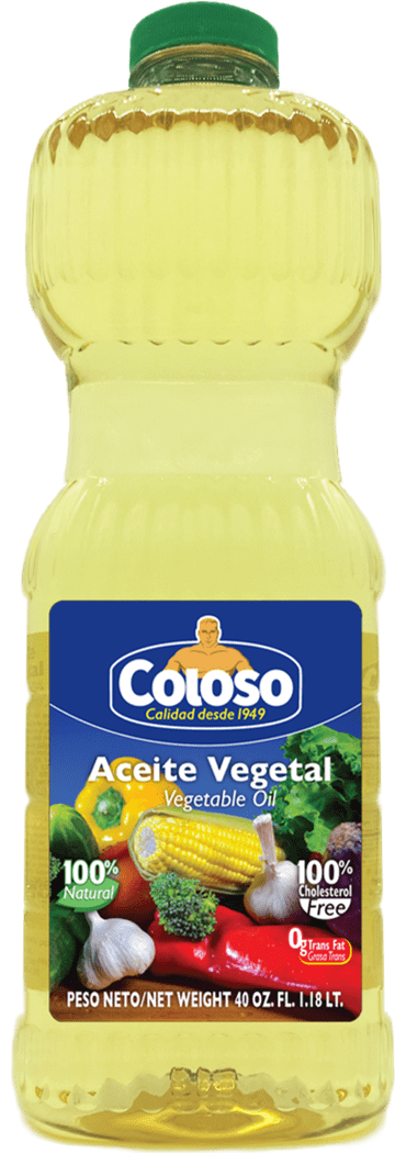 Coloso Vegetable Oil for Cooking and Frying 40oz Plastic Bottle Single Pull Top