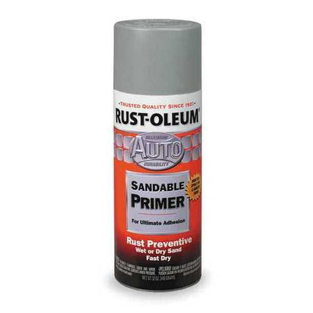 RustOleum 252472 Automotive Auto Body Sandable Primer, Light Gray