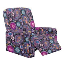 Kuiaobaty Boho Mandala Flower Recliner Chair Cover that Stay in Place with Side Pocket Durable Reclining Sofa Slipcover Breathable Recliner Couch Cover Washable Reclining Slipcover for Pets Kids