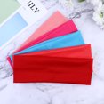 thumbnail image 3 of EeaseCA 5 Pcs Bandeau pour Femmes Yoga Course Exercice Sports Grand Absorption de la Sueur Bandeaux Extensibles (Rouge, Rose, Rouge Melon D\'eau, Rosé, Bleu Ciel), 3 of 8
