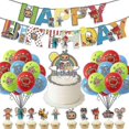thumbnail image 3 of Cocomelon Decoración de fiesta de cumpleaños Globos de aluminio Vajilla desechable para niños Suministros para fiestas Taza Banner Telón de fondo Globo de látexxinmu, 3 of 3