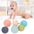 thumbnail image 4 of Pelota Sensorial Para Bebé, Regalo De Cumpleaños De Color Brillante, Pelota Sensorial Texturizada Para Reunión Familiar Para Niños De 6 Meses O Más OTVIAP Baby Squeeze Sensory Ball, 4 of 8
