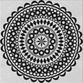 thumbnail image 1 of Ahgly Company Indoor Square Patterned Gray Brown Area Rugs, 4' Square, 1 of 6