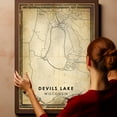 thumbnail image 6 of Devils Lake Vintage Map Prints Canvas, Wisconsin Map Art Canvas, Canvas, Devils Lake Map City style vintage Canvas , Canvas Wall Art, Street Map Artwork Canvas, 6 of 6