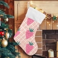 thumbnail image 5 of Coolnut Strawberry Christmas Stocking Personalized Large Candy Stocking, Xmas Stockings Decoration Hanging Gift for Family Holiday Party Ornaments Decor Fireplace, 5 of 7