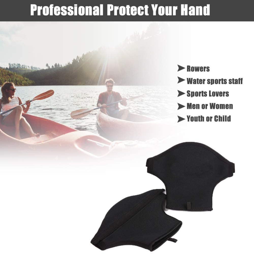 Zyyini Paddle Mitts,1 Pair Thicken Waterproof Kayak Paddle Grips Anti-Skid Gloves for Men Women Adult Paddling Kayak Canoe Boat 