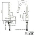 thumbnail image 4 of Ultra Faucets UF14907 Matte Black Euro Collection Single-Handle Kitchen Faucet With Pull-Down Spray, 4 of 4