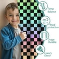 thumbnail image 3 of Blackout Kids Curtains,Gradient Color Checkered Pattern Childrens Insulated Curtains Set Of 2,Bedroom Essentials,Toddler Room Decor 42"x84", 3 of 5