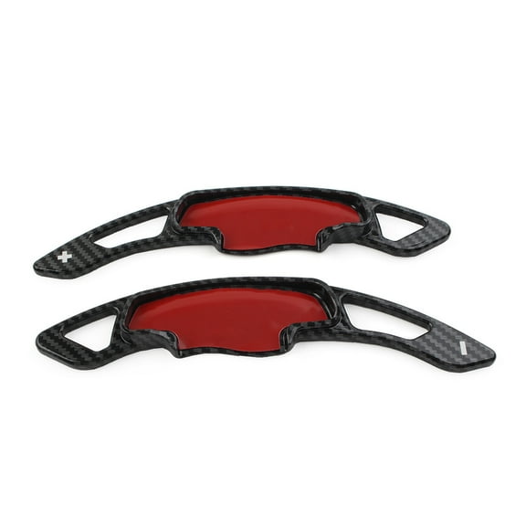 NS Steering Wheel Paddle Shift Extension, Carbon Fiber Black Steering Wheel Shifter ABS Plastic for HONDA Accord 2013-2020, Civic 10th 2016-2021