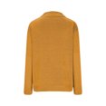 thumbnail image 6 of Women's V Neck Sweaters Solid Color Long Sleeve Comfy Knitted Pullover Tops for Winter Fall Casual Blouses (2XL, Yellow), 6 of 6