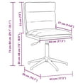 thumbnail image 2 of vidaXL Dining Chair Brown Faux leather, plywood, metal Adjustable, 2 of 6