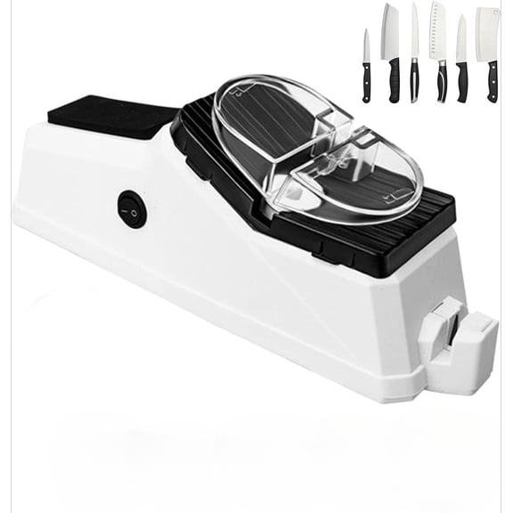 Electric Knife Sharpener in Durable ABS for Kitchen, USB Blade Polishing Tool