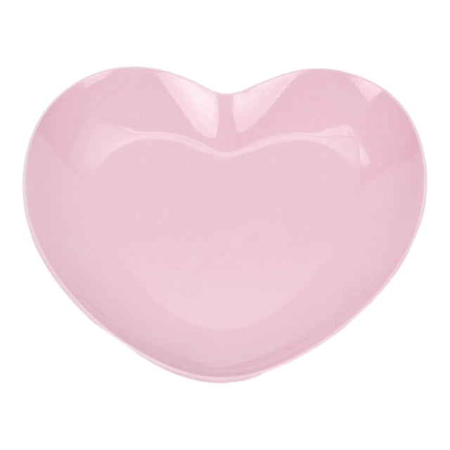 Bandeja de almacenamiento de joyas Yuyangstore en forma de corazón Rosa claro