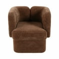 thumbnail image 2 of Sagebrook Home: Exquisite Shelter-Back Accent Chair, Crafted with Durable Wood and Luxe Non-Woven Fabric, 2 of 8