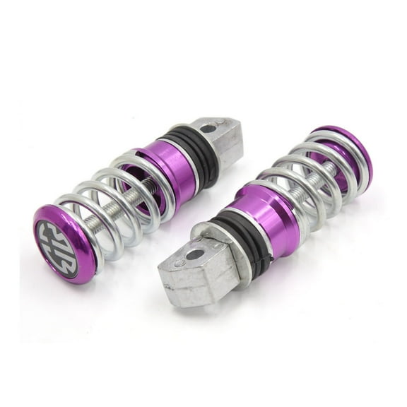 Unique Bargains 2pcs Purple Soccter Motorcycle Rear Foot Pegs Pedals for Yamaha Sword