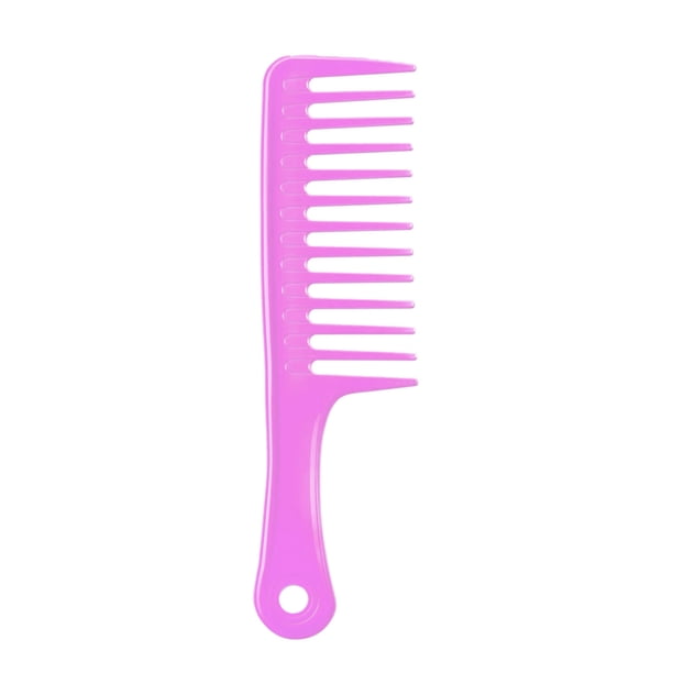 Peine de madera de dientes anchos para cabello húmedo o seco - Evita enredos y estática - Peinado y desenredado