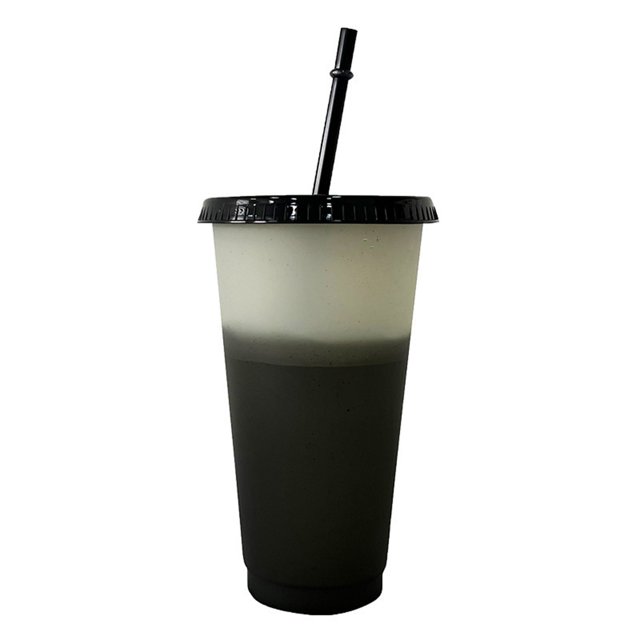 Cqxid Glass&Bottle Under $5 Temperature Sensitive And Cold Changing Cup Large Capacity PP Plastic Cup Fashionable Water Cup