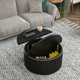 thumbnail image 4 of Round Coffee Tables for Living Room, Lift Top Coffee Table with Storage, Round Wood Center Table, 4 of 7