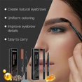 thumbnail image 4 of Lápiz de tinta líquida 3D para tatuaje de cejas con microblading, resistente al agua, de 4 puntas, marrón, 4 of 5