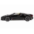 thumbnail image 2 of Bugatti W16 Mistral Black with Yellow Interior Limited Edition 1/64 Diecast Model Car by Mini GT, 2 of 6