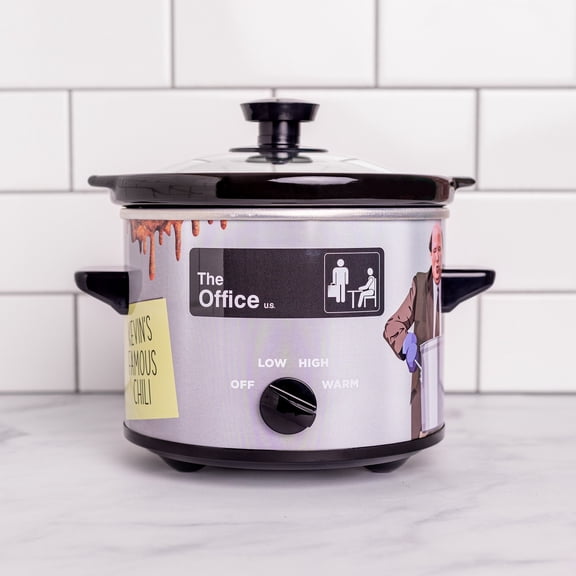 Uncanny Brands The Office 2qt Slow Cooker- Cook Kevin's Famous Chili
