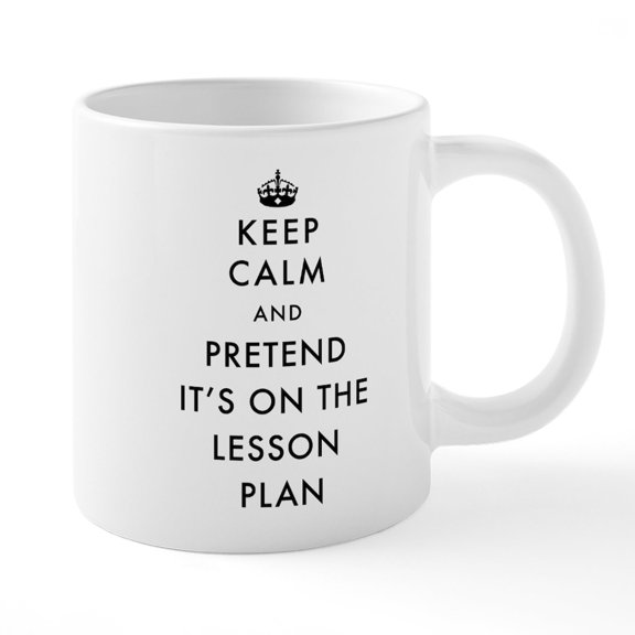 CafePress - Keep Calm And Pretend It's - 20 Oz White Ceramic Mega Mug