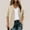 Khaki, variant on Baysbule Women Solid Color Plus Size Casual Summer Short Sleeve Open Front Cardigan Lightweight Comfortable