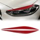 thumbnail image 2 of 1 Par Coche Faro Cejas Pegatina Carbono Fibra Patrón Rojo, 2 of 7