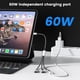 thumbnail image 3 of Adaptador USB C a USB C hembra, divisor y cargador de 3 puertos, 3 of 7