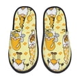 thumbnail image 1 of Fotbe Garden Honeybee Gnomes Pantuflas Peludas para Mujer con Estampado, Zapatillas de Peluche, Zapatos de Invierno para Casa, Uso Interior y Exterior-Medium, 1 of 8