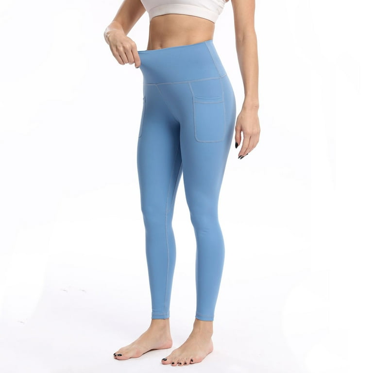 Women's Ultra Fine Brushed Yoga Pants With Pockets High Waist And