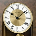 thumbnail image 2 of Bulova Clocks B1860 Vanderbilt Chiming Pendulum Wooden Table Clock, Walnut, 2 of 5