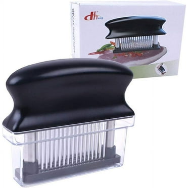 Meat Tenderizer Tool 48 Blades Stainless Steel - Kitchen Cooking Gadgets Tools with Ultra Sharp Needle That Makes Steak & Chicken Tender - No More Hammer, Meat Pounder Or Mallet