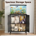 thumbnail image 5 of NEORIVER 20 Gallon Fish Tank Stand with Power Outlets, Aquarium Stand with Cabinet, Reptile Tank Turtle Terrariums Table for Fish Tank, 27.5" L x 15.7" W, 350LBS Capacity, 5 of 7