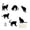 B002- Style B, variant on Outdoor Halloween Decorations Yard, Spooky Halloween Skeleton Cat Decor, Creepy Halloween Lawn Stakes with Luminous Glowing Eyes, Halloween Outside Decorations for Patio and Lawn,